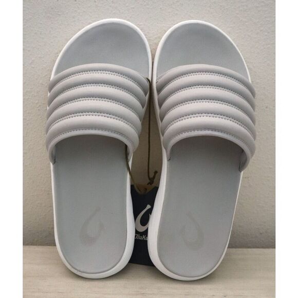 Olukai 10531-DWDW Men's Sz 11D Mist Gray Komo Water-Resistant Slide Sandals - Picture 9 of 9